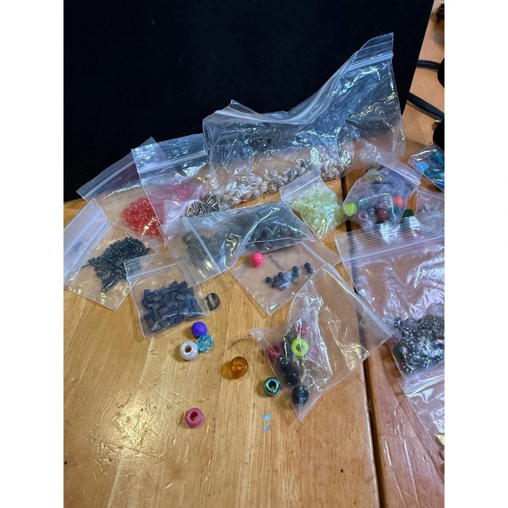 Mixed Jewelry‎ Making Craft Supply Lot Beads Shells Create-A-Craft Pin Backs